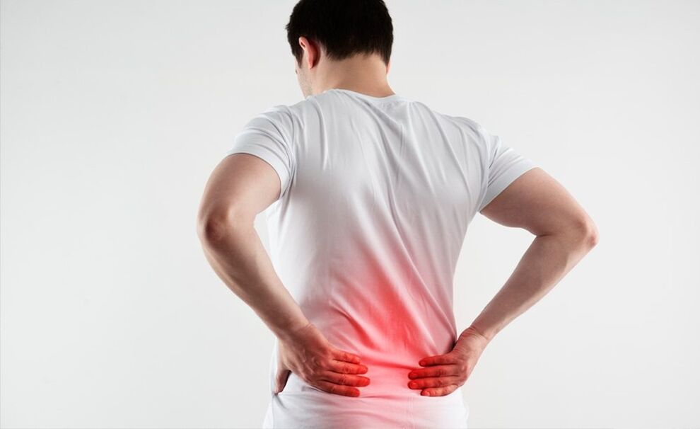 Apatinės nugaros dalies skausmas su osteochondroze